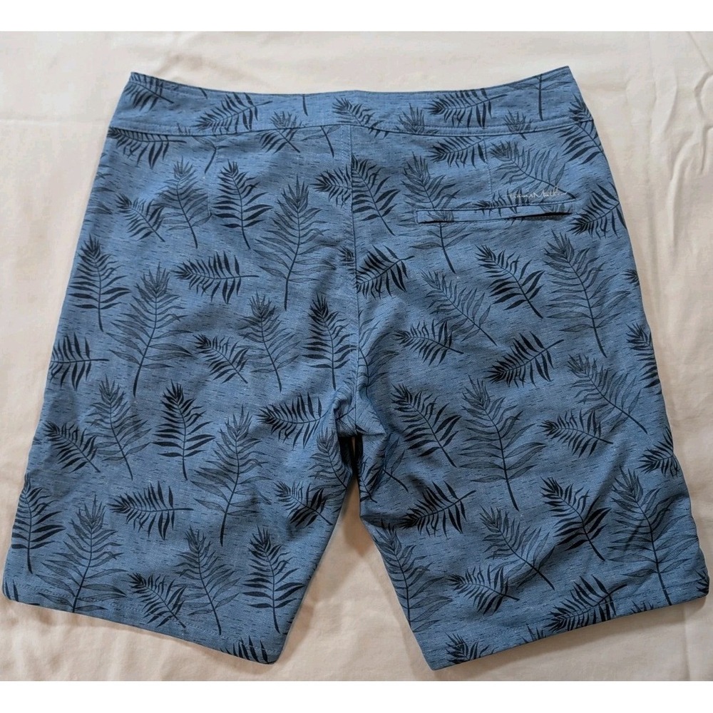 Travis Matthew Swim Trunks Men's 34 Stretch Preppy Summer Floral Leaves 9" - Picture 5 of 8